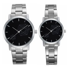 2015 black dial round case resistance water watches for men